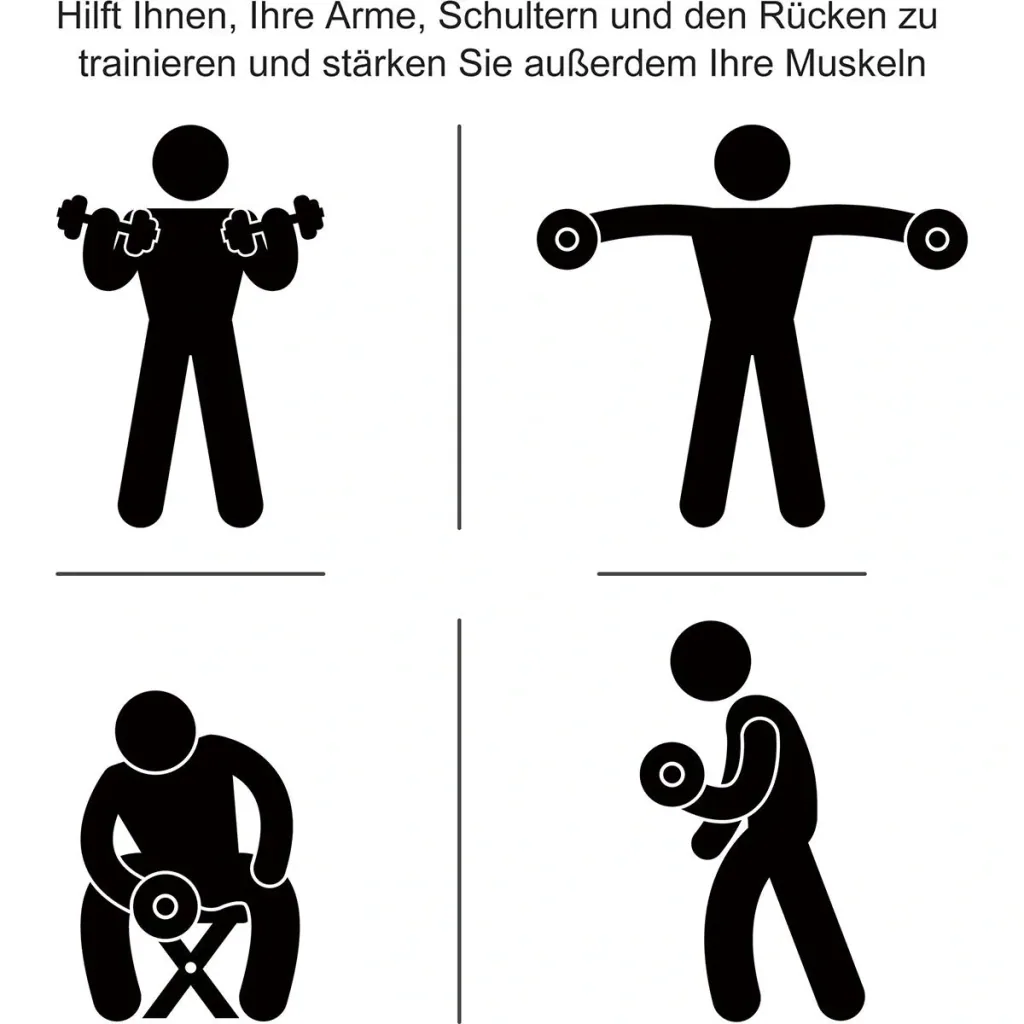 Kurzhantel Set 30 kg schwarz