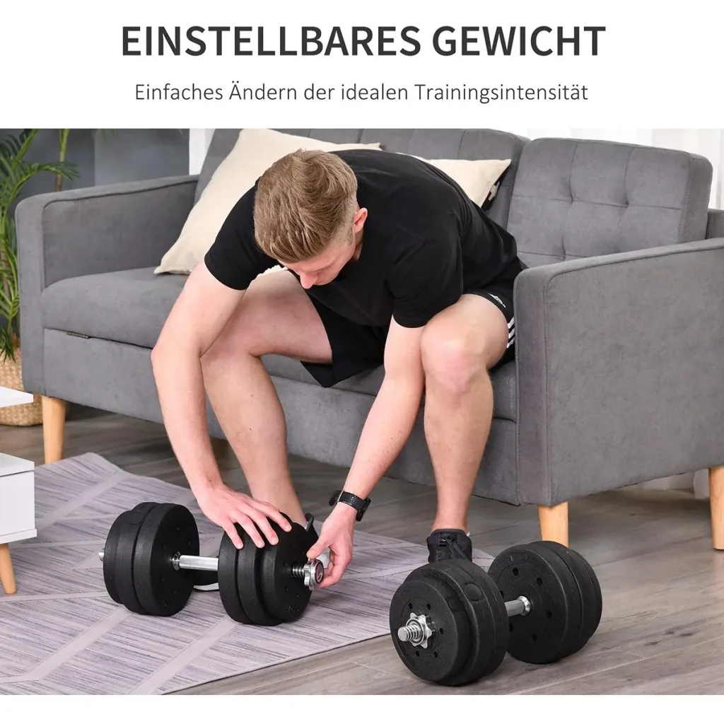 Kurzhantel Set 30 kg schwarz