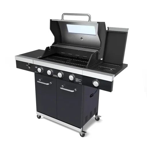 Gasgrill "Kingston" mit Infrarot-Seitenbrenner, inklusive Abdeckhaube