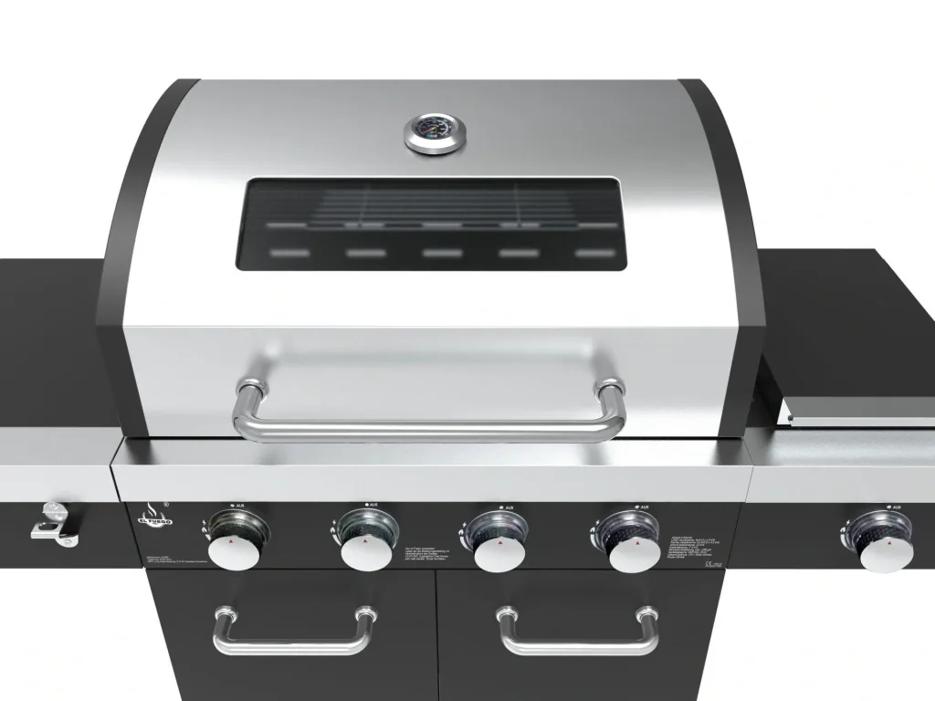 Gasgrill "Kingston" mit Infrarot-Seitenbrenner, inklusive Abdeckhaube