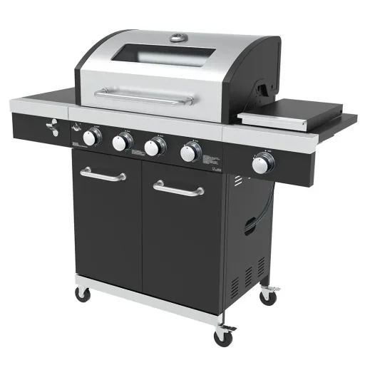 Gasgrill "Kingston" mit Infrarot-Seitenbrenner, inklusive Abdeckhaube