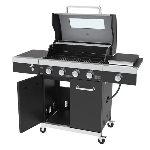 Gasgrill "Kingston" mit Infrarot-Seitenbrenner, inklusive Abdeckhaube