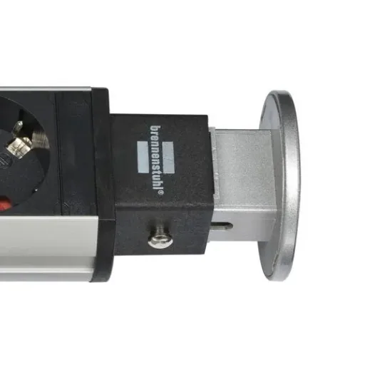 Tischsteckdosenleiste Tower Power 3-fach, 2 USB Anschlüsse