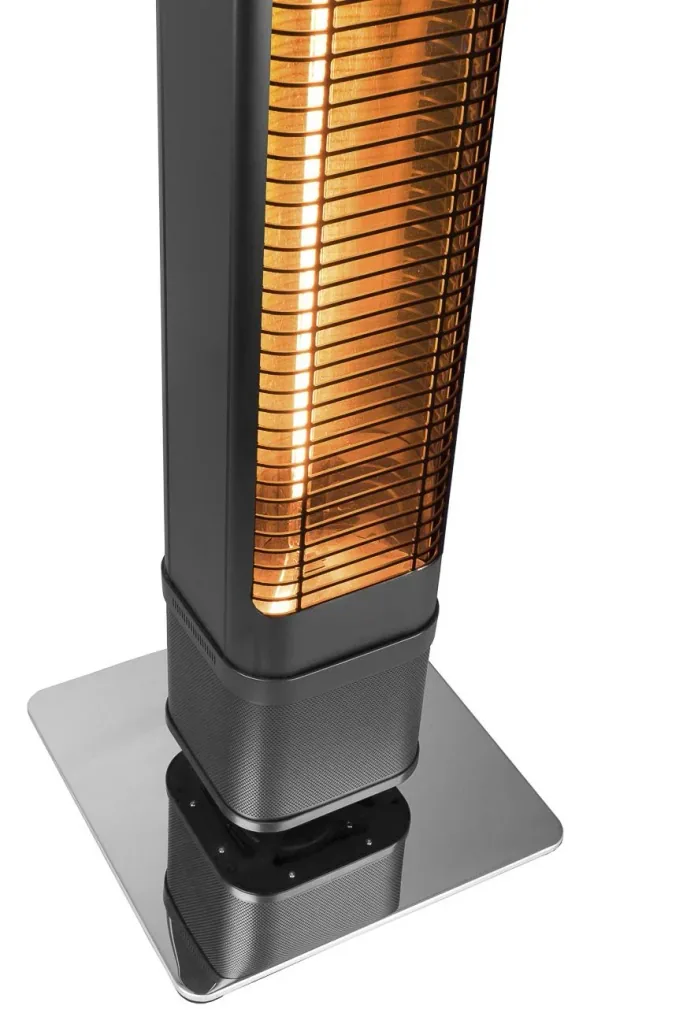 Terrassenheizer Heat and Beat Tower, stehend mit integriertem Lautsprecher