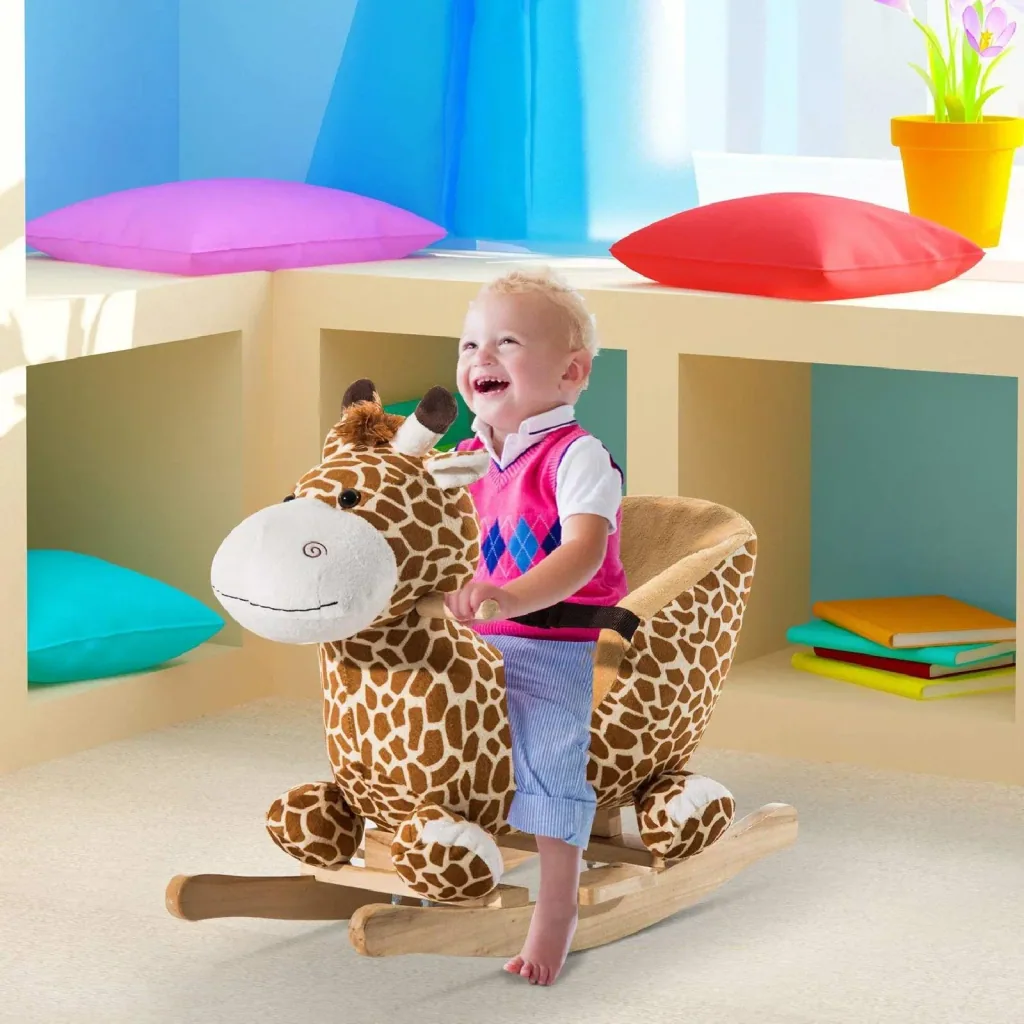Schaukelpferd Schaukeltier Giraffe Lieder