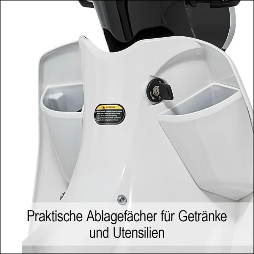 E-Roller "Turin" 45 km/h inklusive 32 Ah Lithium-Akku schwarz/weiß