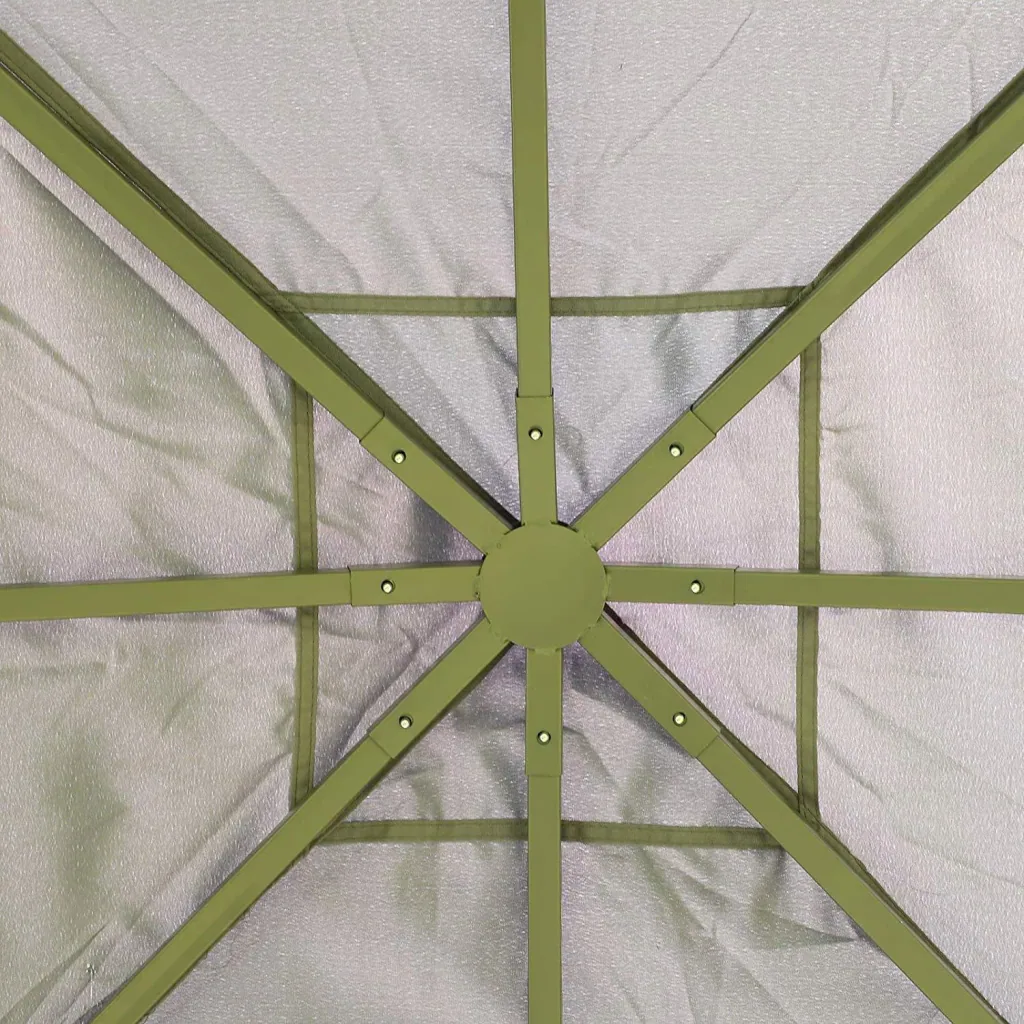 Gartenzelt mit geometrischem Laubendach