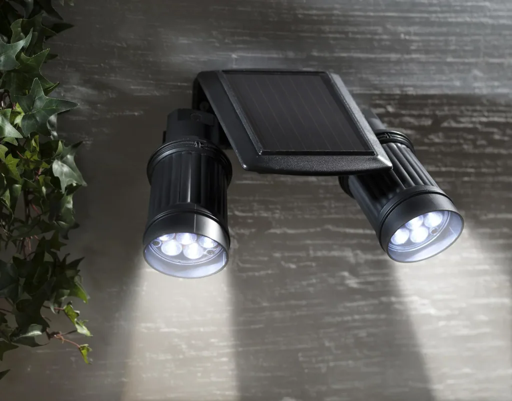 Doppel Solar Strahler mit Bewegungsmelder