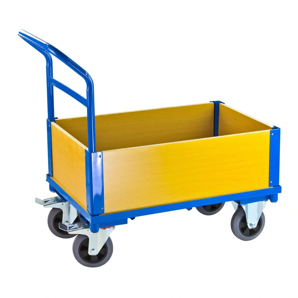 Transportwagen mit 4 Holzwänden