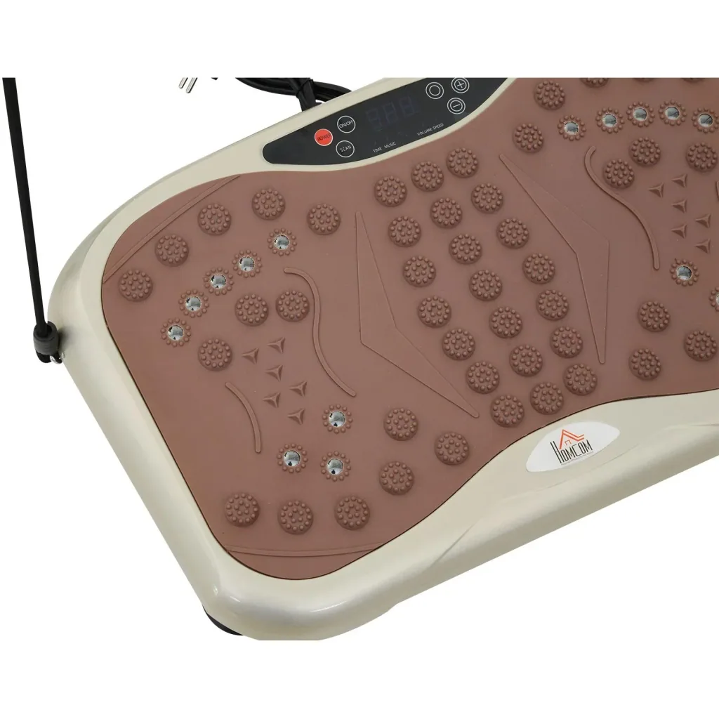 Vibrationsplatte Vibrationstrainer Vibrationsgerät LED-Anzeige USB-Lautsprecher Trainingsbänder Fernbedienung