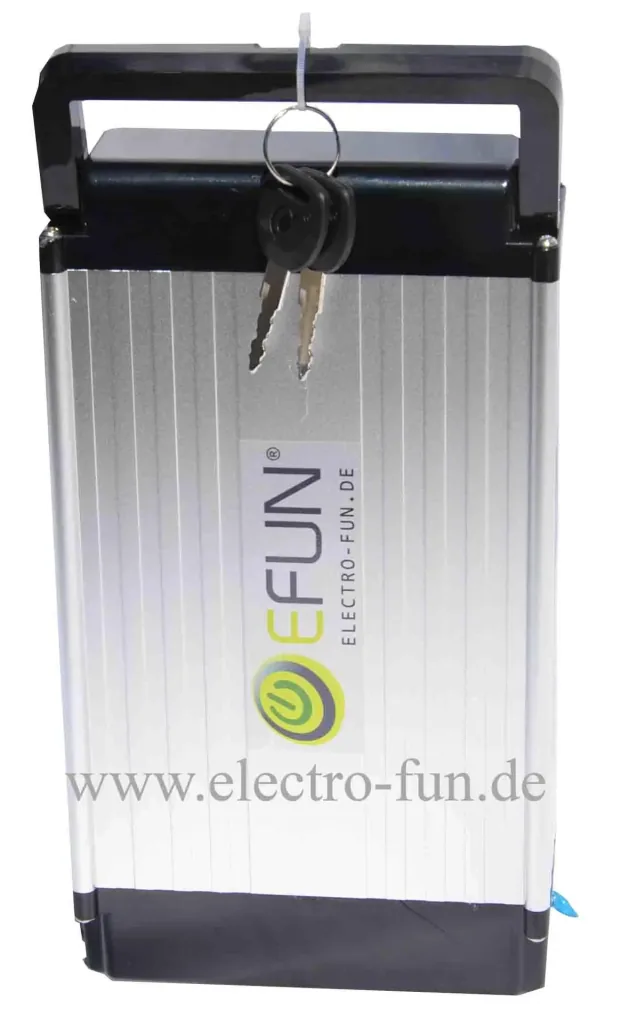 Akku Lithium Ionen 36 Volt 10 Ah REAR RACK E-Bike E-FUN
