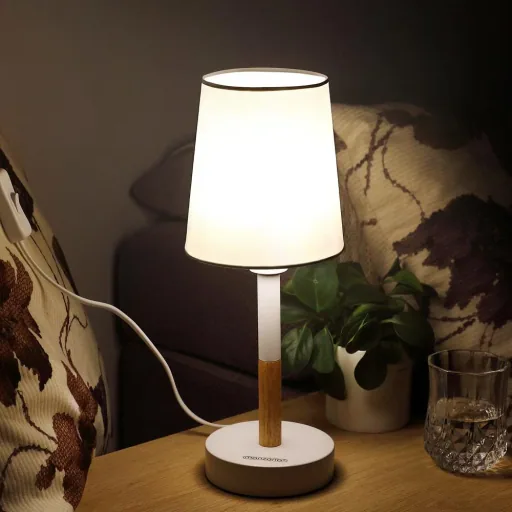 Tischlampen-Set 2-teilig Daisy weiß