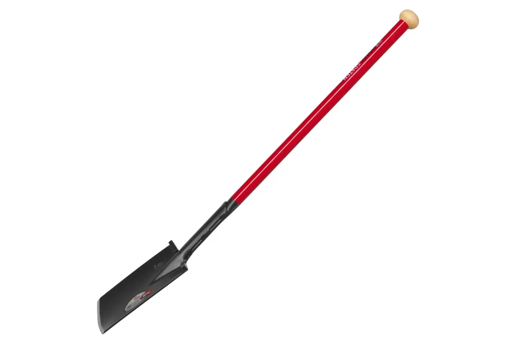 Spaten Kraftspaten, Blattstärke 5 mm, geschweißter Trittschutz pulverbeschichtet, Holzknauf, Stahlrohrstiel 92 cm