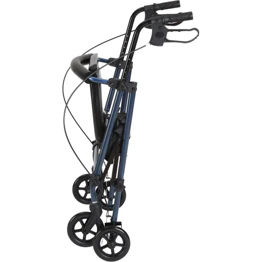 Rollator Gehhilfe Laufhilfe für Senioren höhenverstellbar faltbar Stahl Schwarz
