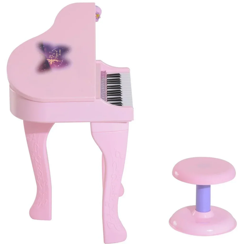 Kinderklavier Musikinstrument MP3 USB inkl. Hocker 37 Tasten rosa