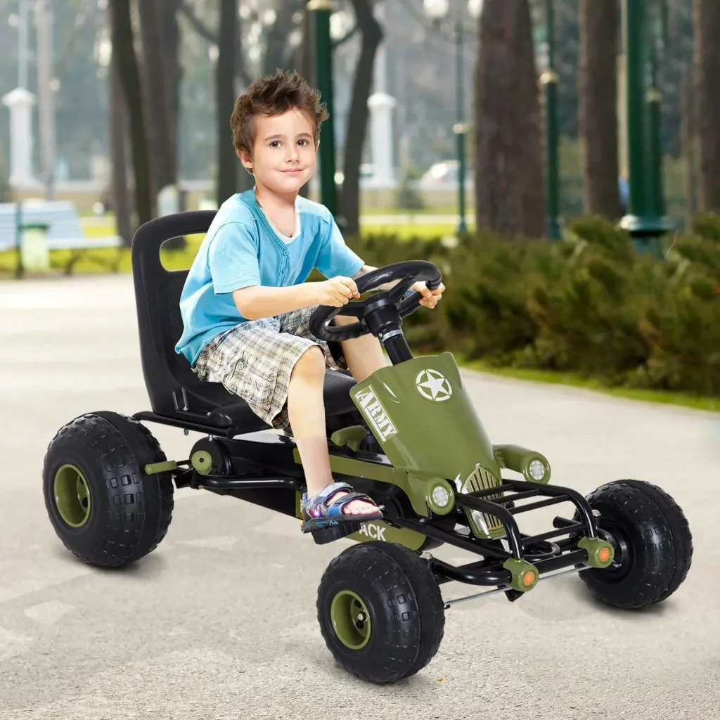 Tretauto Tretfahrzeug Go Kart ab 3 Jahre Grün