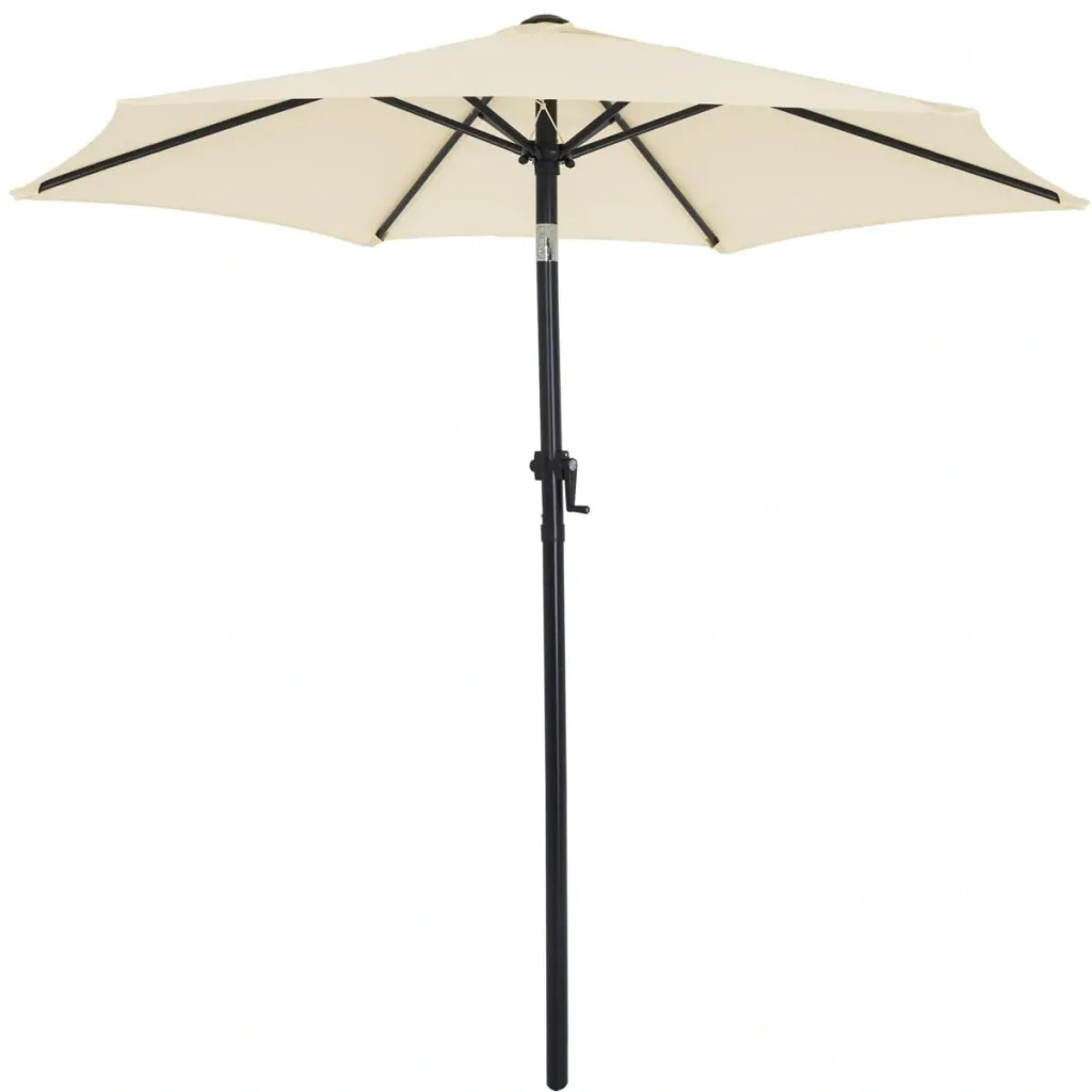 Sonnenschirm Beige Ø200cm UV-Schutz 40+