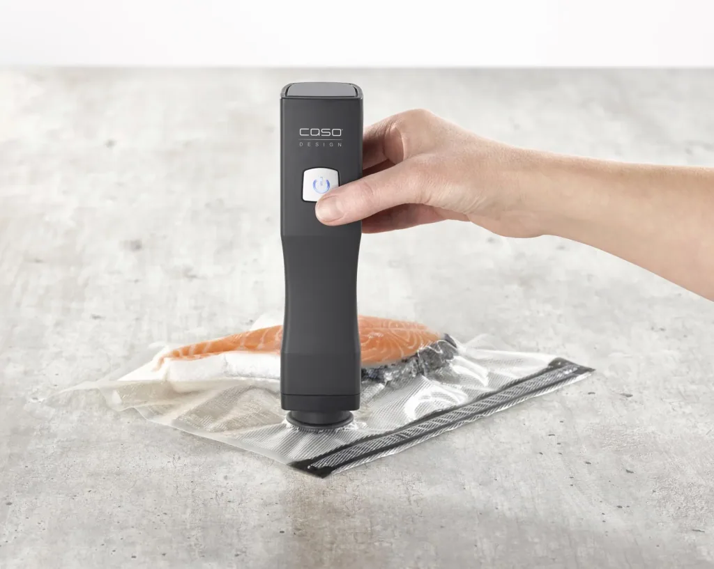 Hand-Vakuumierer OneTouch Eco-Set - Vakuumierer inkl. 3 Glas Vakuumbehälter + 10 Zip-Beutel