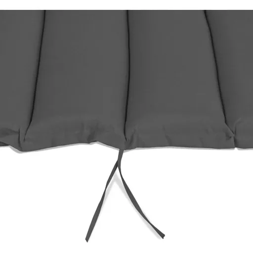 Gartenkissen für Liegestuhl - mit abnehmbarem Kissen - Anthrazit - 183x56x7cm