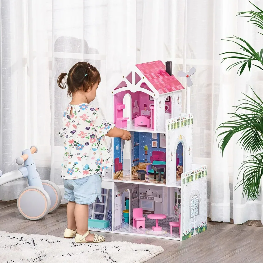 Kinder Puppenhaus 60 cm x 29 cm x 85 cm