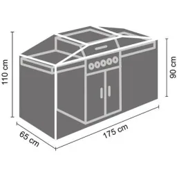 Außenabdeckung für Grill 175 cm