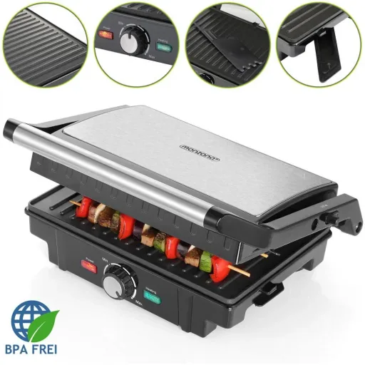 Kontaktgrill aus Edelstahl
