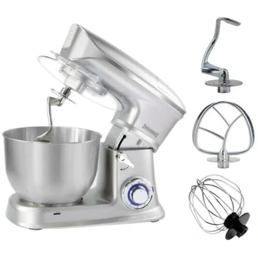 Royalty Line Küchenmaschine 1900W | 3-in-1 Küchenmaschine | Silber