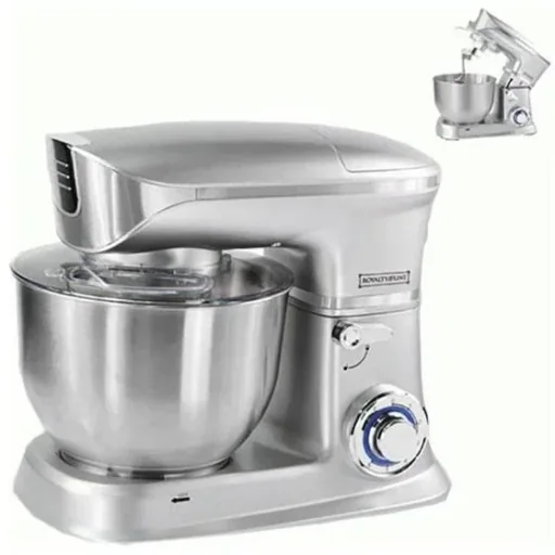 Royalty Line Küchenmaschine 1900W | 3-in-1 Küchenmaschine | Silber