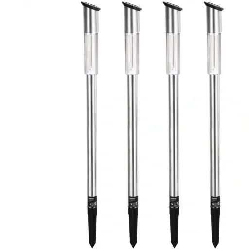 LED Solarlampe 4er Set - Wegbeleuchtung - Gartenbeleuchtung - mit Dämmerungssensor