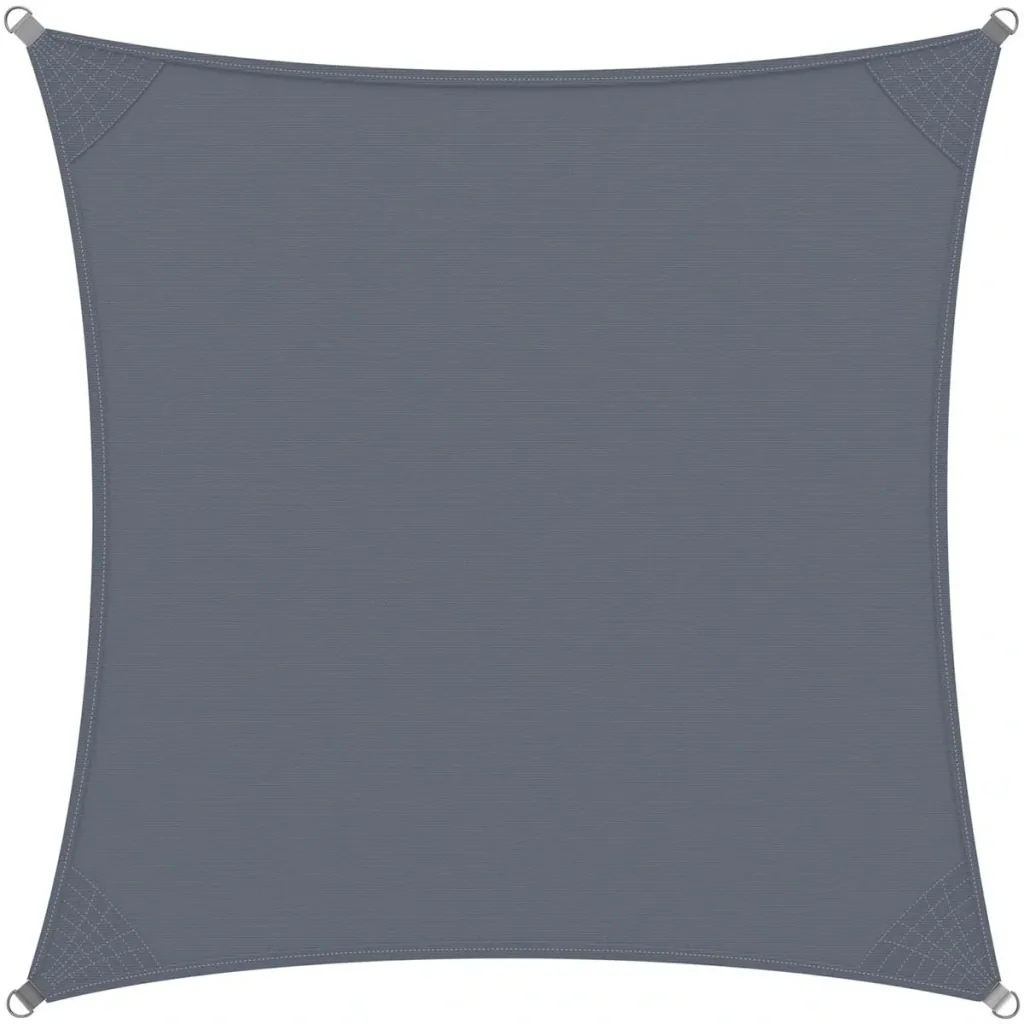 Sonnensegel Oxford Quadrat - Anthrazit - 3x3m