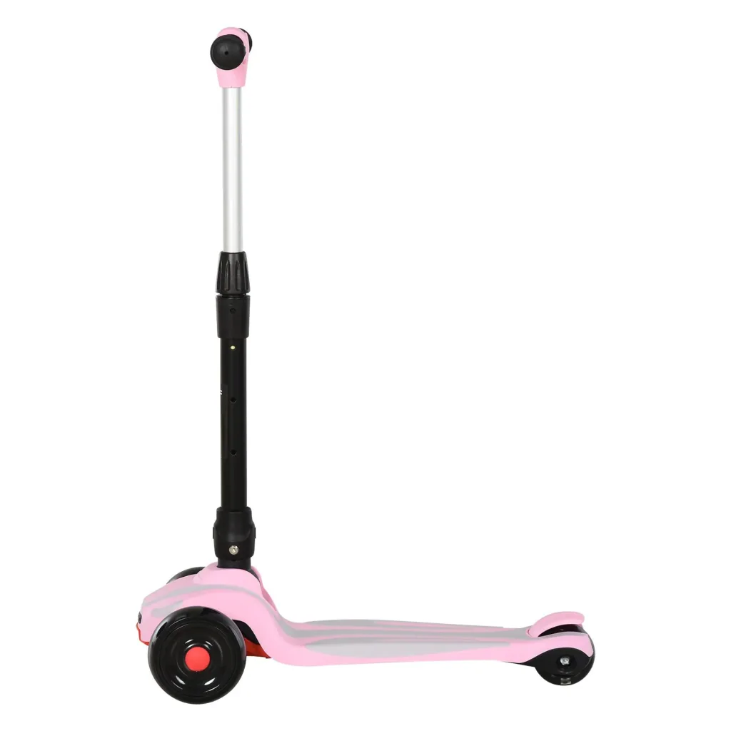 Mädchenroller mit einstellbarer Höhe, rosa