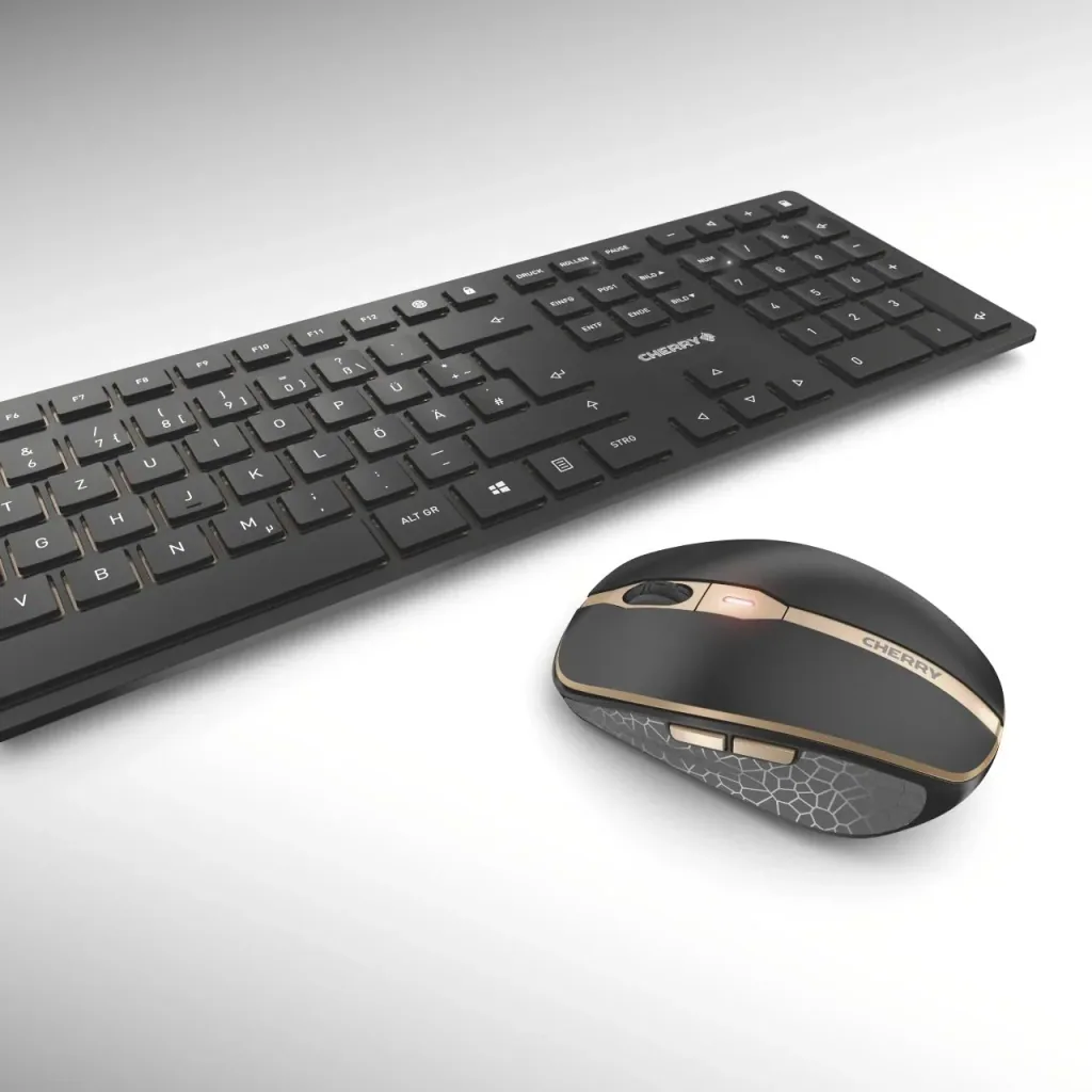 Kabelloses Tastatur-Maus-Set DW 9000 SLIM schwarz