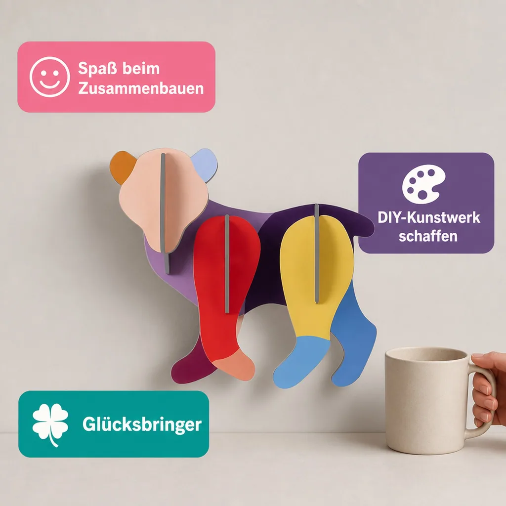 Studio ROOF Ornament, Bastel-Set, 3D Wandobjekt - Bär
