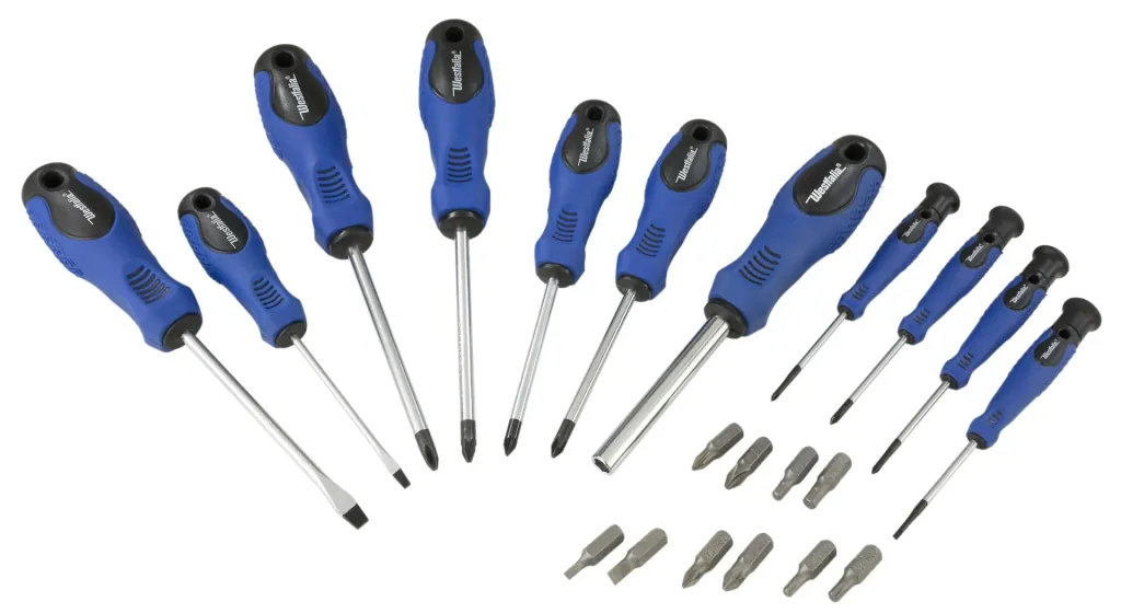 Schrauberdreher Set, 22-teilig inklusive Magnetisierungsgerät mit Dauermagnet