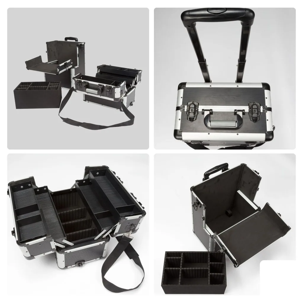 ALU-TROLLEY - 370 x 270 x 670 mm - BLACK