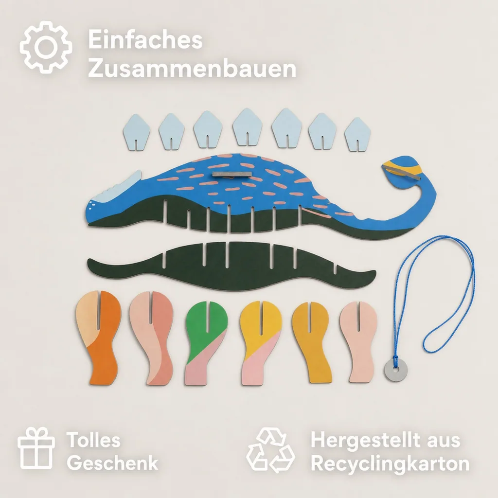 Studio ROOF Ornament, Bastel-Set, 3D Wandobjekt - Stego