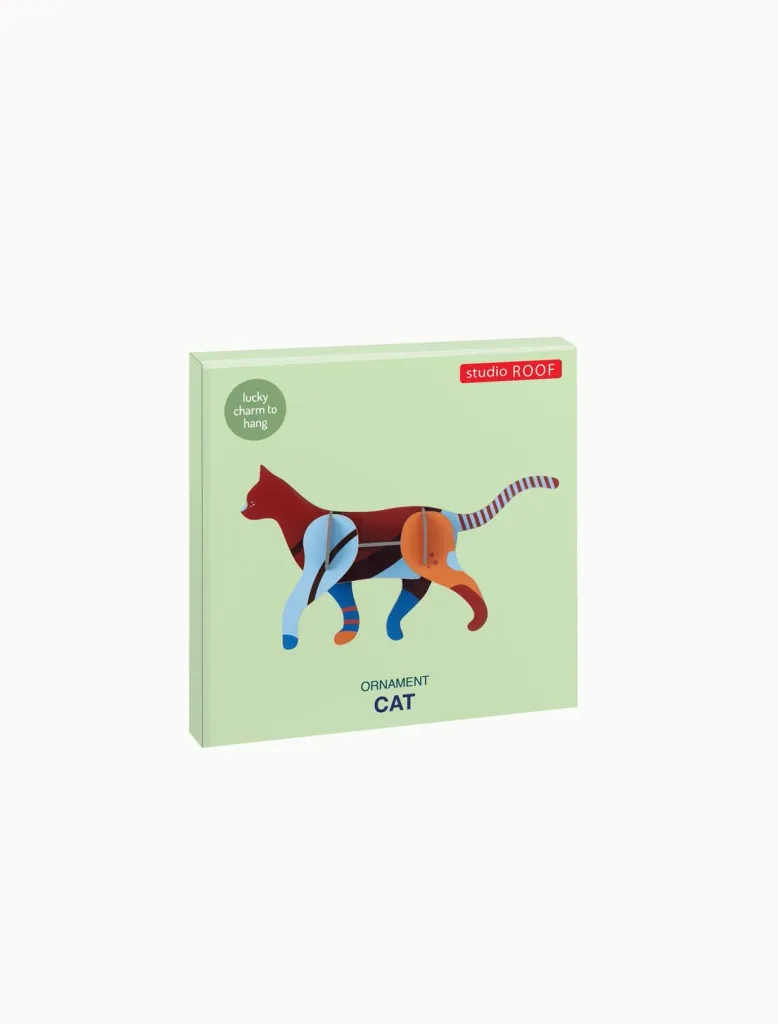 Studio ROOF Ornament, Bastel-Set, 3D Wandobjekt - Katze