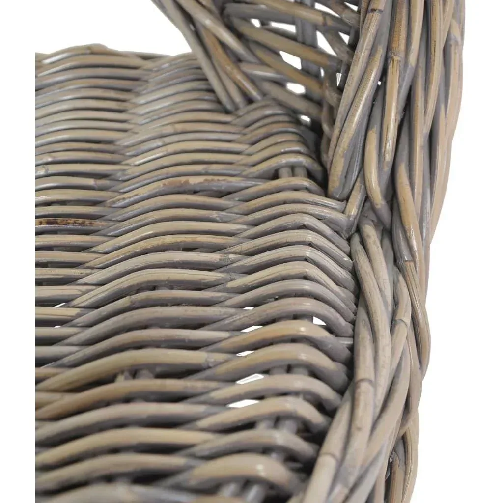 Sessel cubu rattan grau