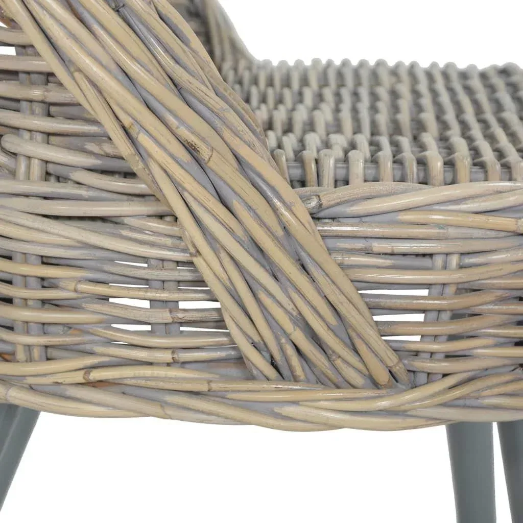 Sessel cubu rattan grau