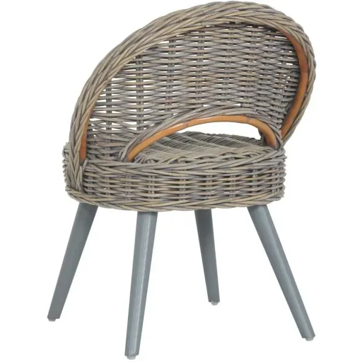 Sessel cubu rattan grau