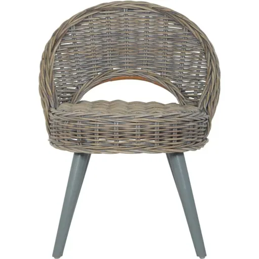 Sessel cubu rattan grau