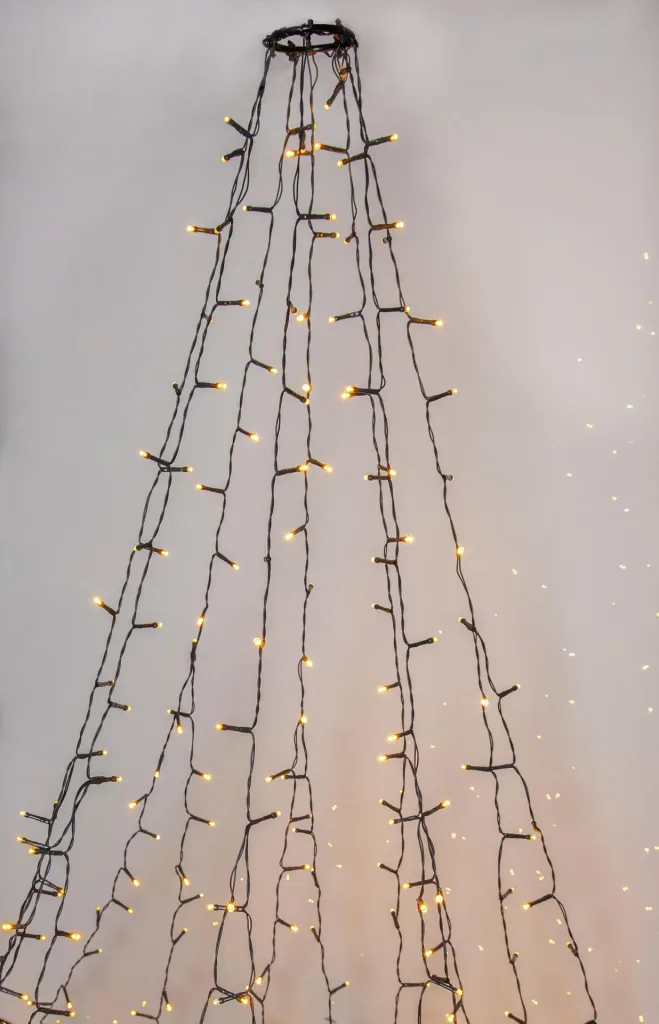 Lichterschnüre -360 warmweiße LEDs an 8 Strängen