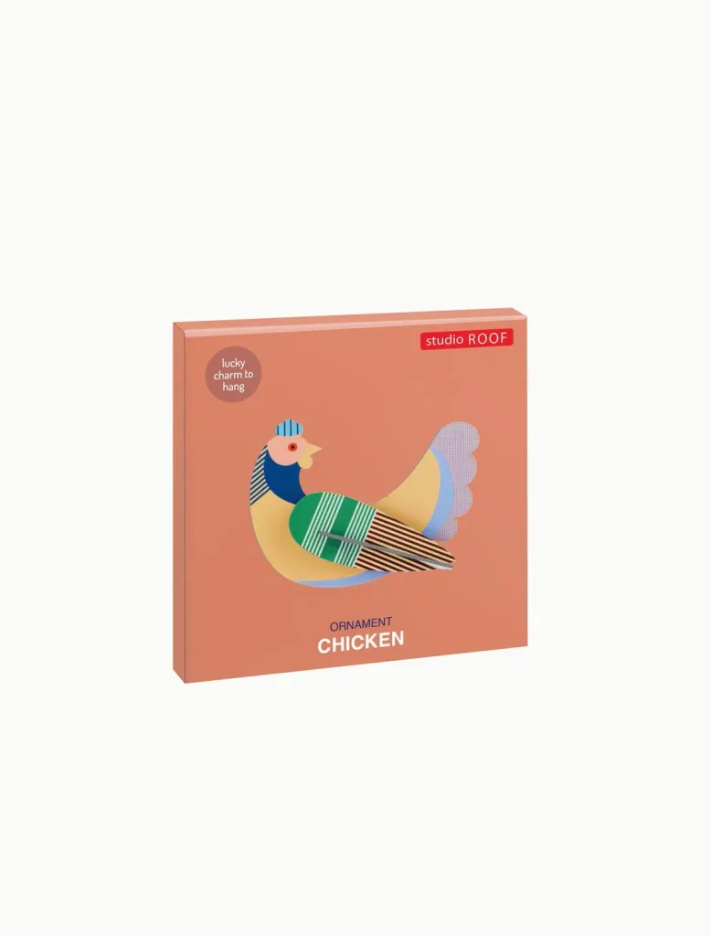 Studio ROOF Ornament, Bastel-Set, 3D Wandobjekt - Huhn