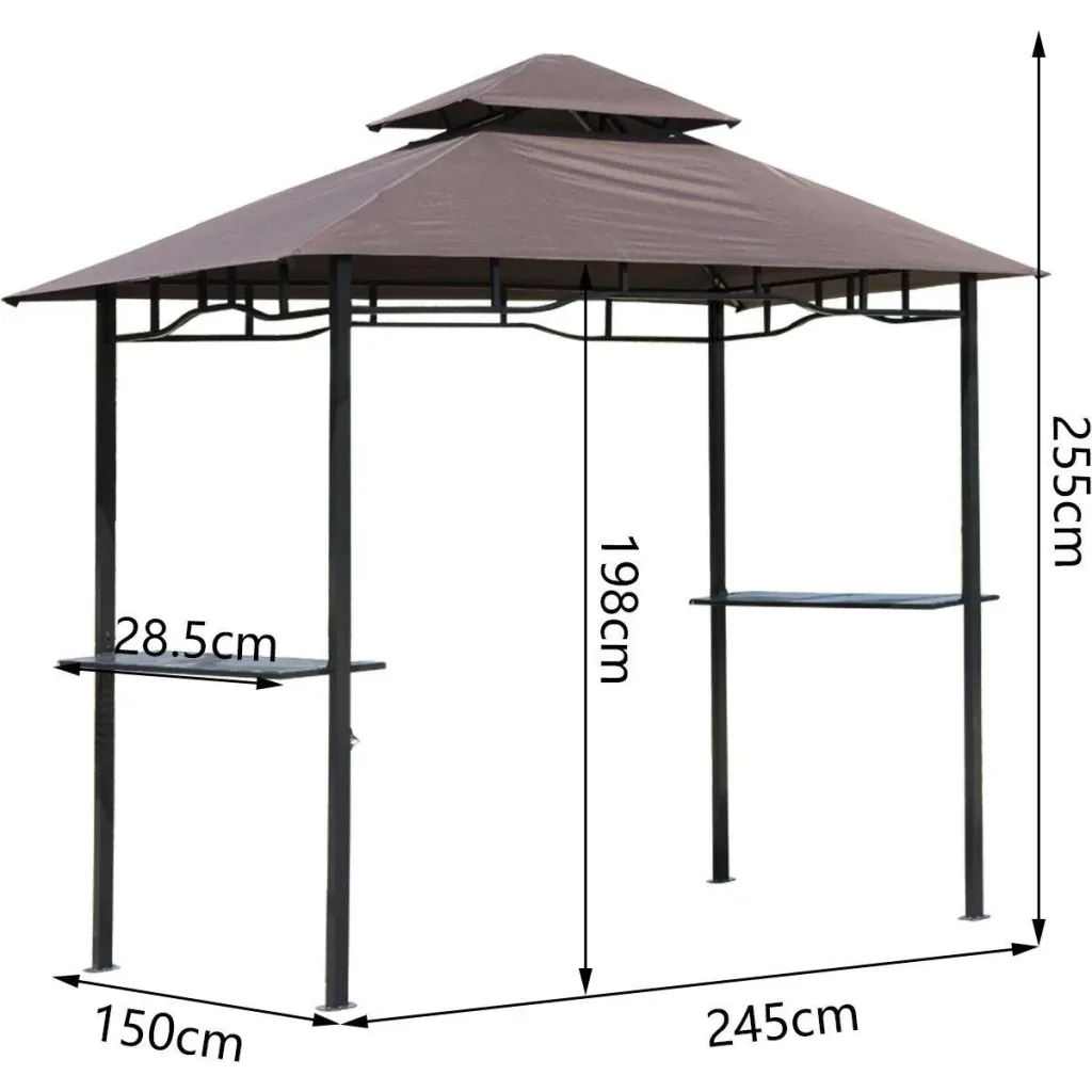 Grillpavillon mit Doppeldach