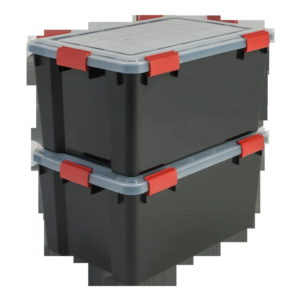 Wasserdichte Box AT-L BkR/C/D, schwarz, 50 Liter, 2er Set