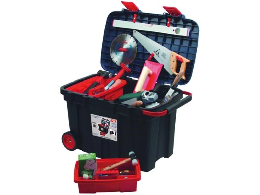 TAYG - WERKZEUGKASTEN - MIT RÄDERN - 775 x 472 x 493 mm - MIT STAUFACH