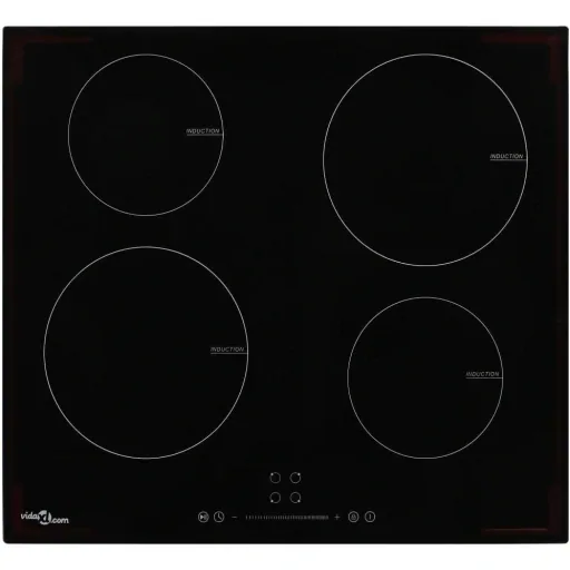 Induktionskochfeld mit 4 Kochzonen, Touch Control 7000 W Glas