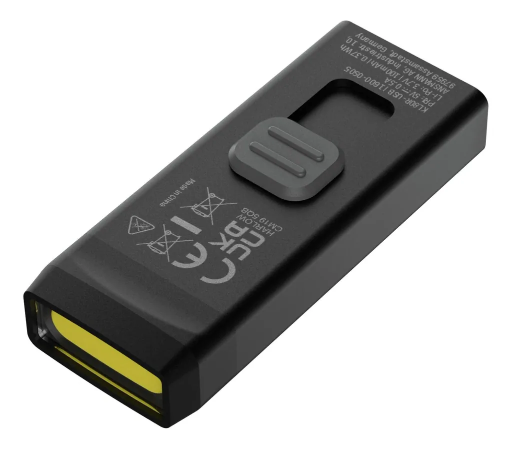 Mini LED Taschenlampe mit integriertem USB-A-Stecker, dimmbar