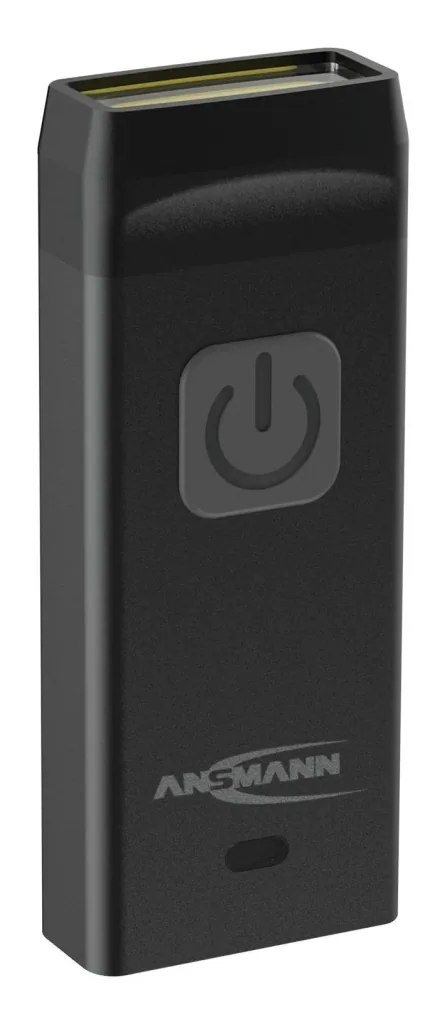 Mini LED Taschenlampe mit integriertem USB-A-Stecker, dimmbar