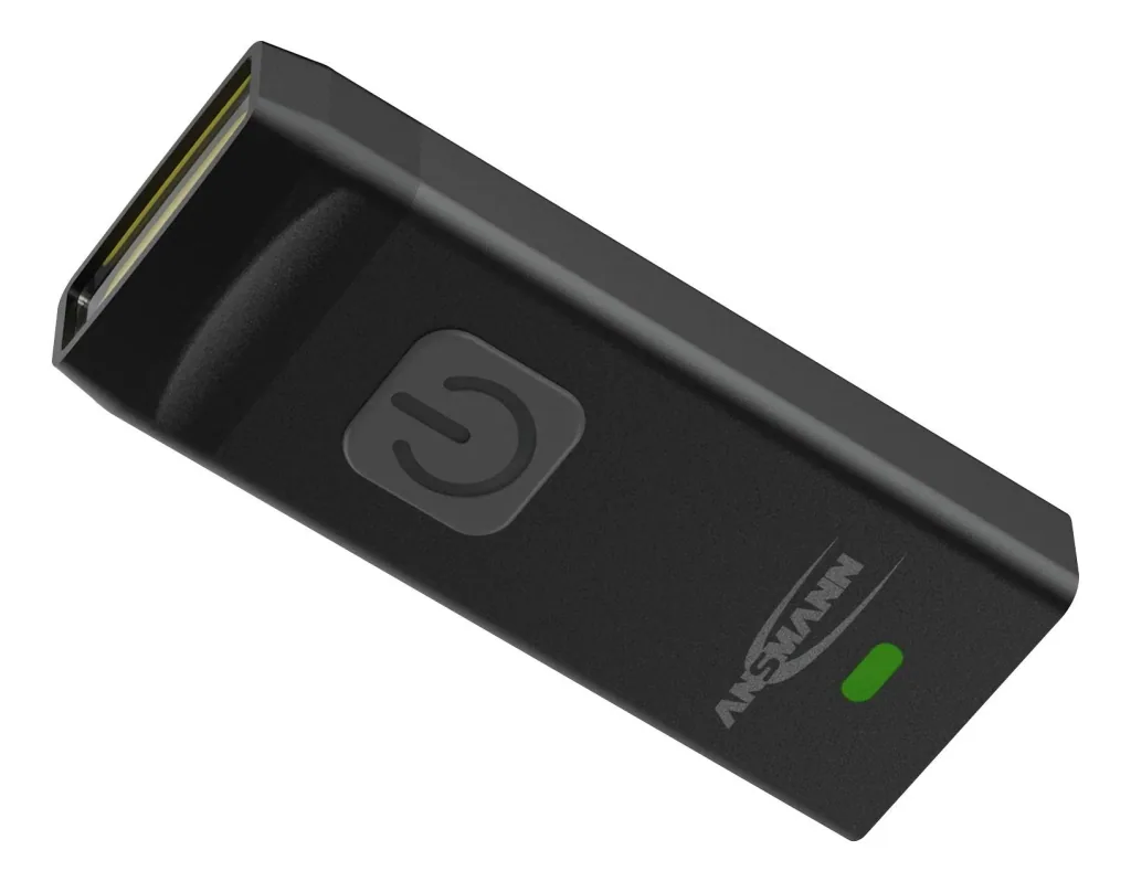 Mini LED Taschenlampe mit integriertem USB-A-Stecker, dimmbar